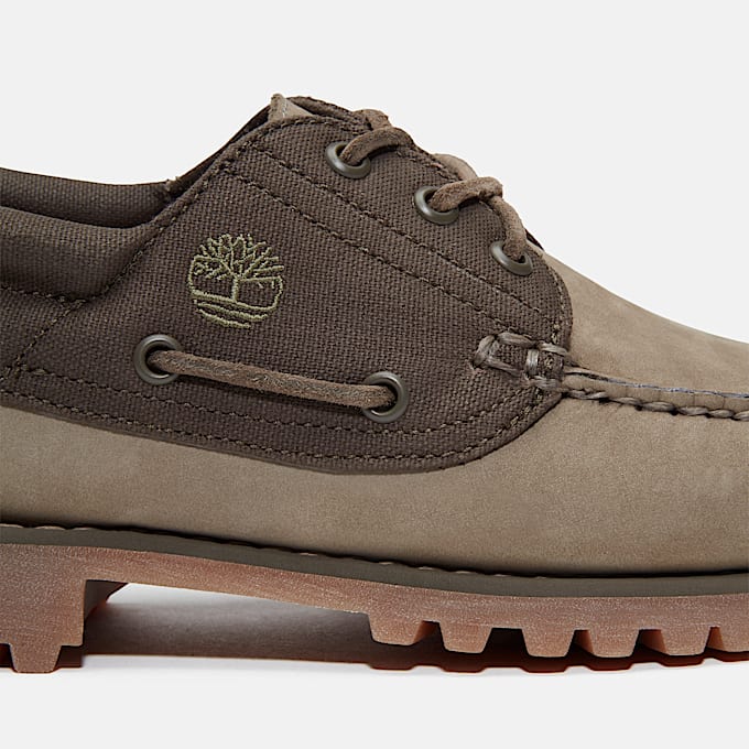 Timberland® Authentic Handsewn 3-Eye Boat Shoe for Men in Green