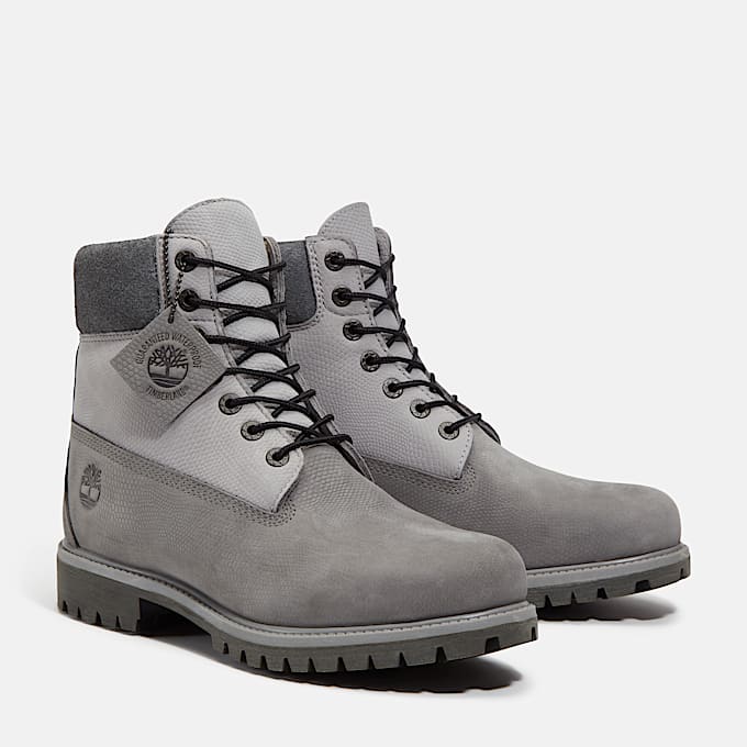 Botas 6 Inch Timberland® Premium impermeables para hombre en gris