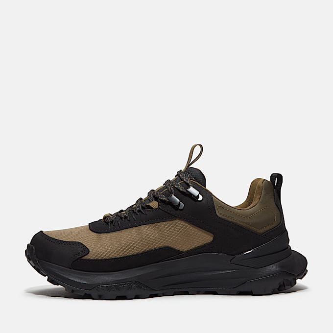 Motion Access Lace-Up Waterproof Trainer for Men in Black/Green