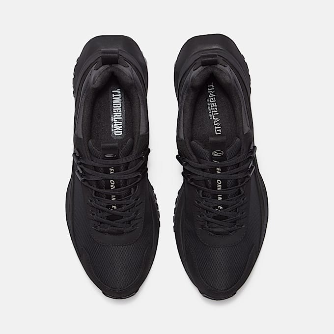 Motion Access Lace-Up Waterproof Trainer for Men in Black