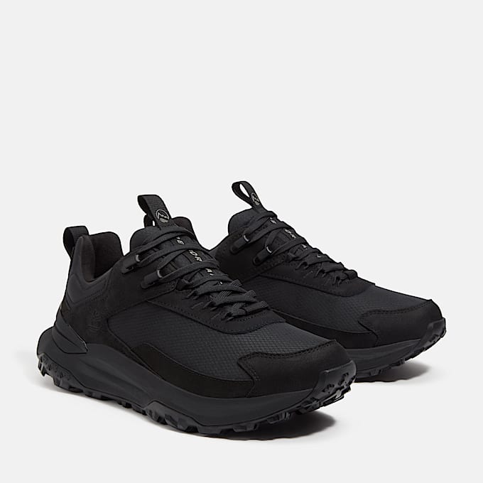 Motion Access Lace-Up Waterproof Trainer for Men in Black