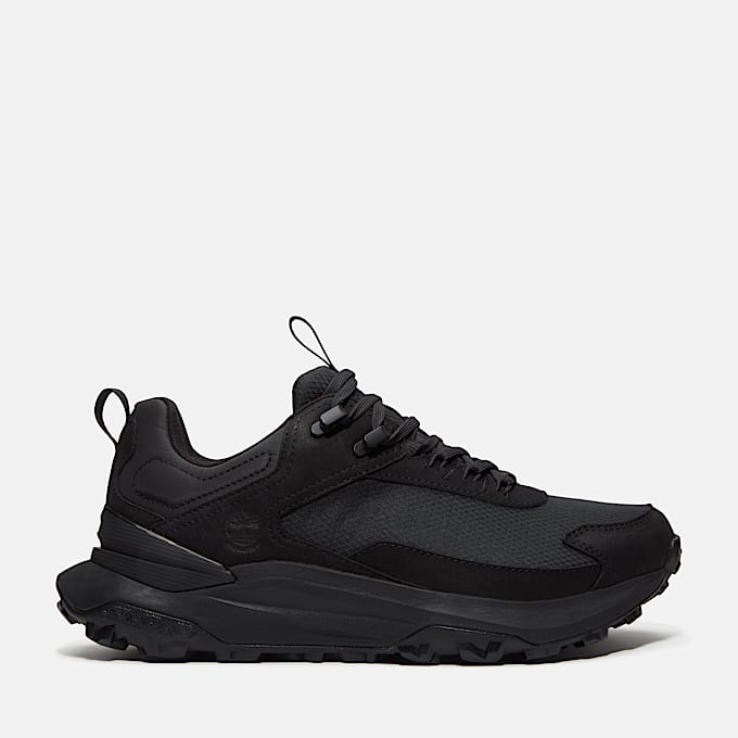 Motion Access Lace-Up Waterproof Trainer for Men in Black - 1
