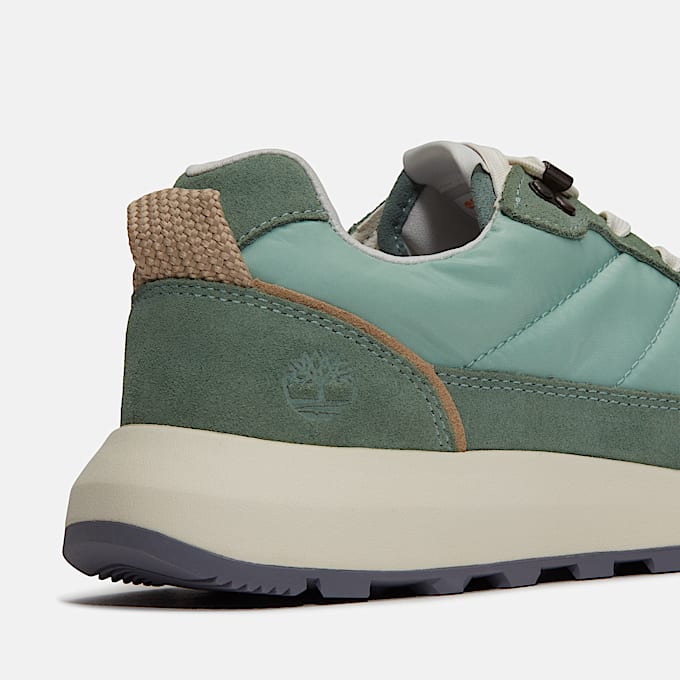 Retro Swift Lage Vetersneaker voor dames in groen