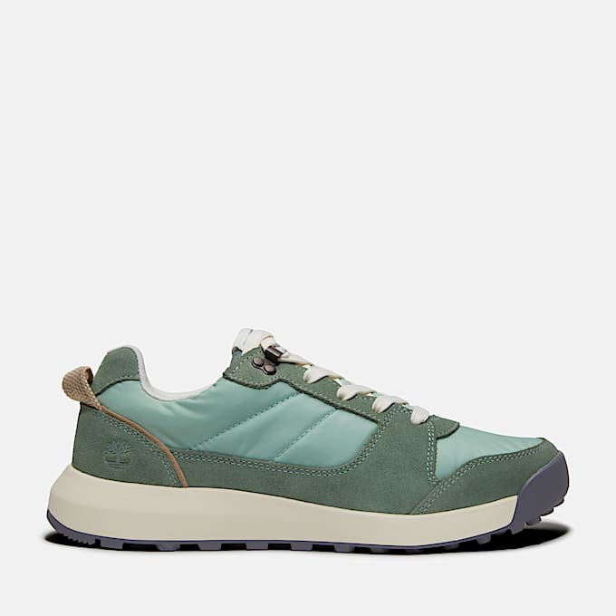Retro Swift Lace-up Low Trainer for Women in Green - 1