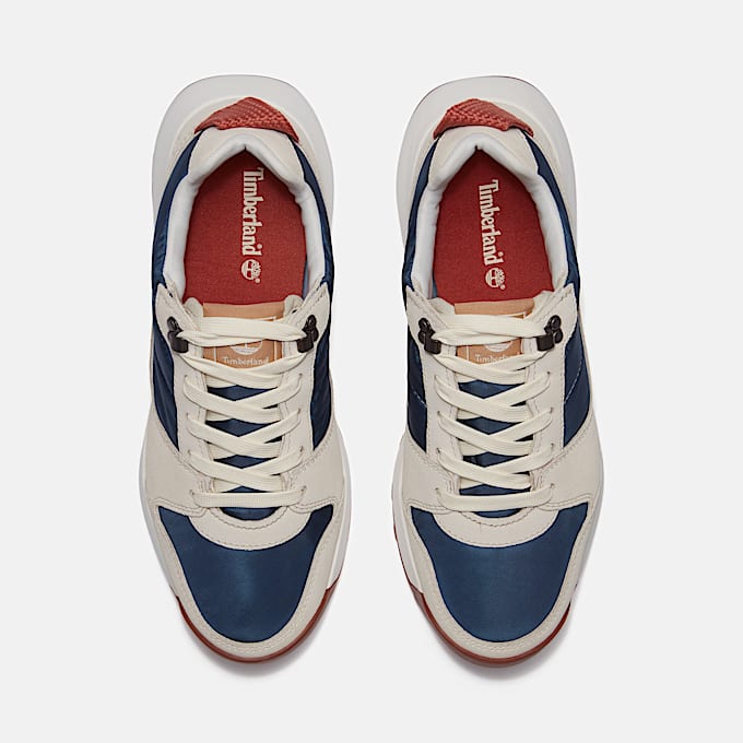 Retro Swift Lace-up Low Trainer for Women in Blue