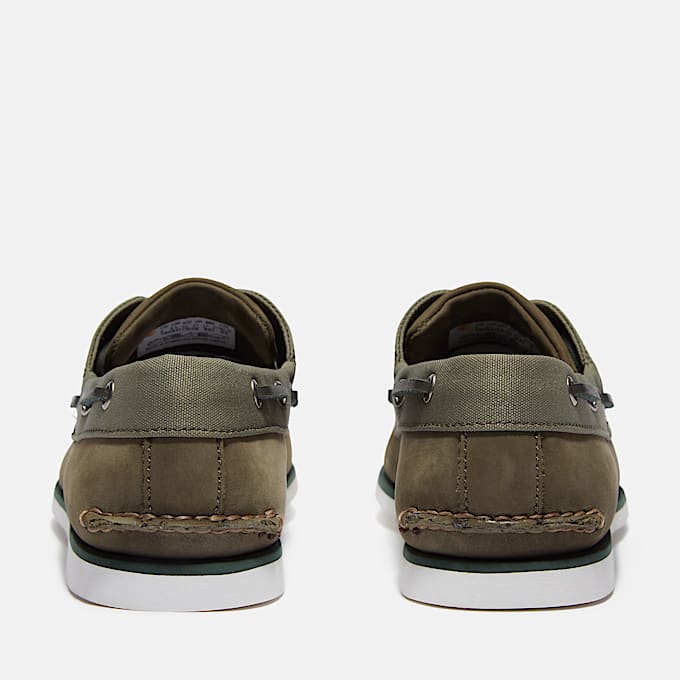 Classic Boat Shoe for Men in Dark Green