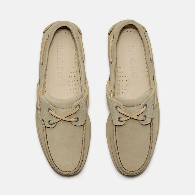 Chaussure bateau classique pour homme en vert clair