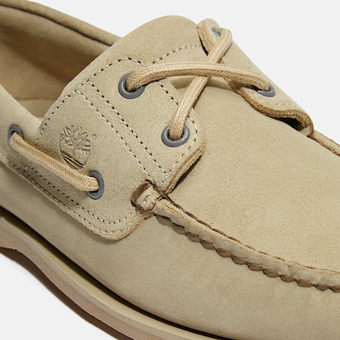 Chaussure bateau classique pour homme en vert clair