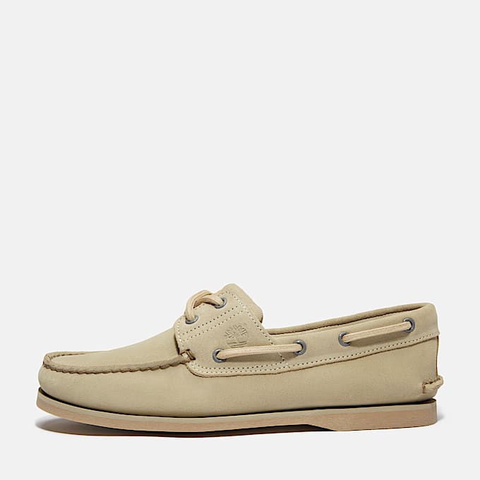Chaussure bateau classique pour homme en vert clair