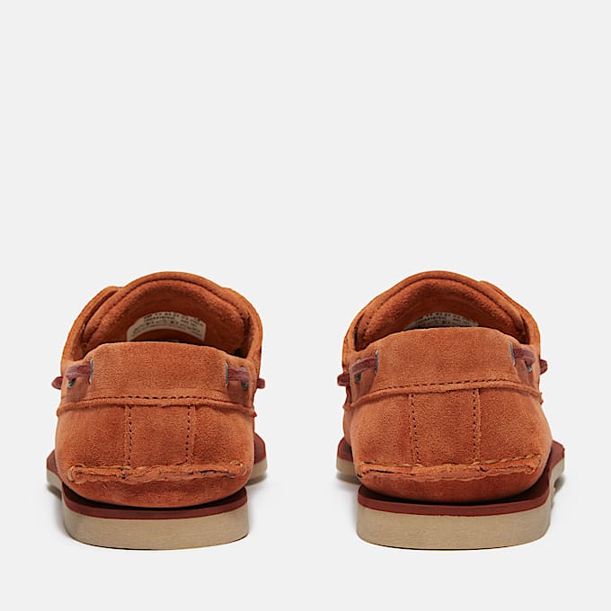 Chaussure bateau classique pour homme en orange