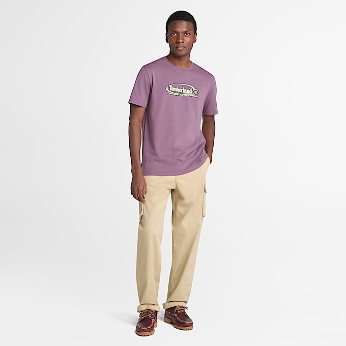 Brookline Twill Cargo Trousers for Men in Beige