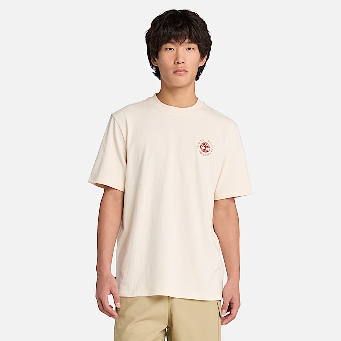 Washed Boot Lab Back Graphic T-Shirt for All Gender in Undyed