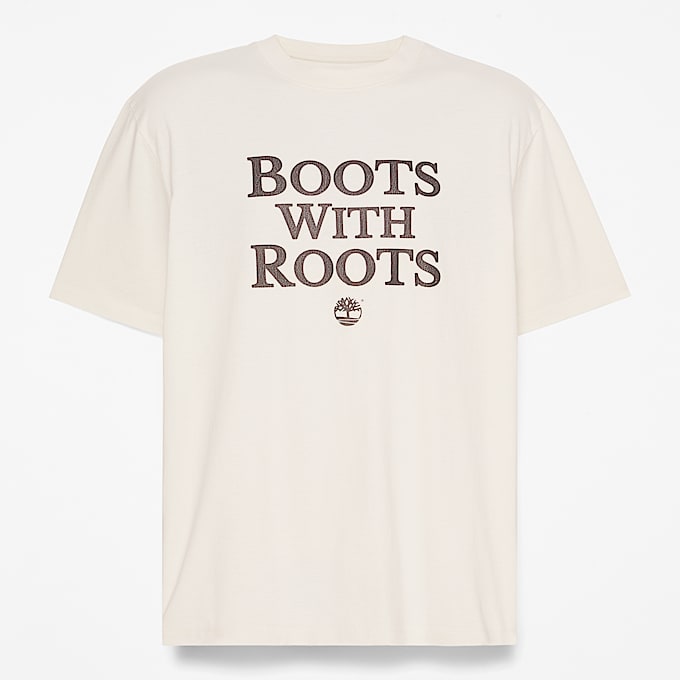T-shirt con Scritta da Uomo in bianco