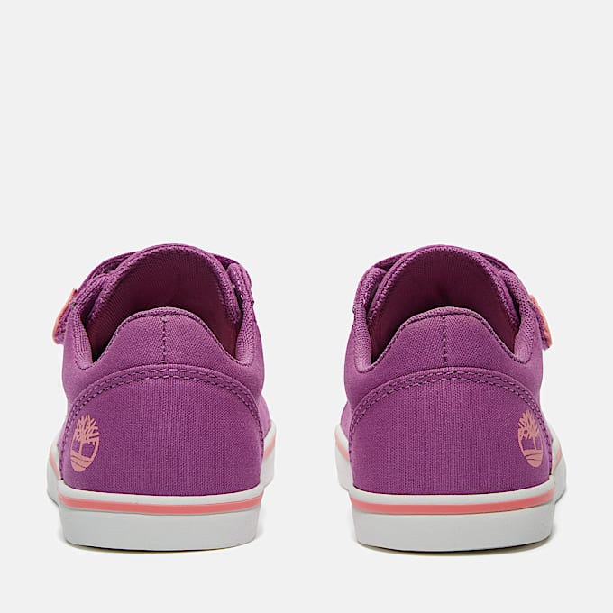 Zapatillas de caña baja con cierre de velcro Stone Jump para niño (de 20 a 30) en morado