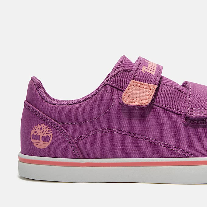 Zapatillas de caña baja con cierre de velcro Stone Jump para niño (de 20 a 30) en morado
