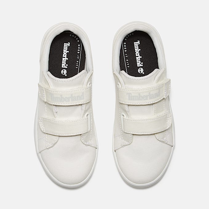 Sneaker Bassa con Velcro Stone Jump da Bambino (dal 20 al 30) in bianco