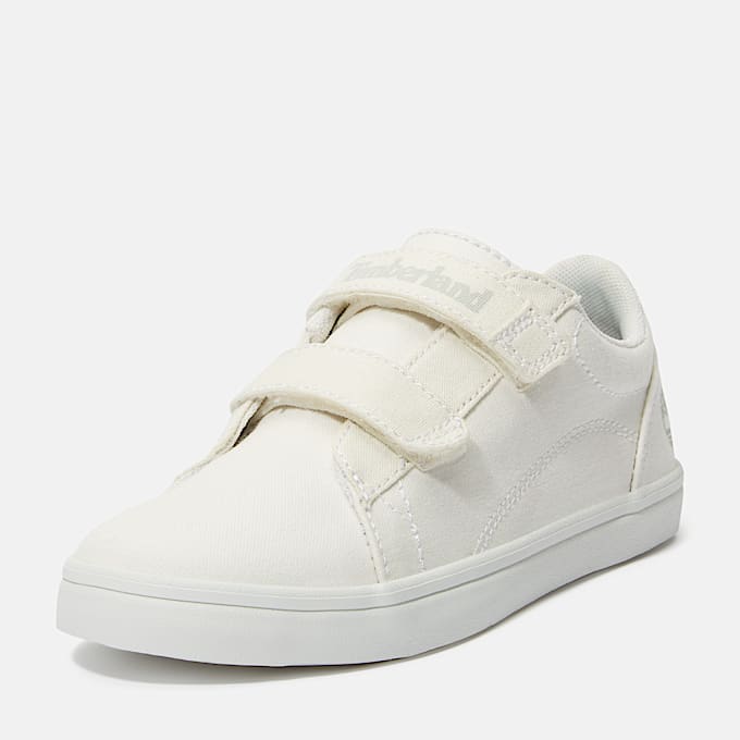 Sneaker Bassa con Velcro Stone Jump da Bambino (dal 20 al 30) in bianco