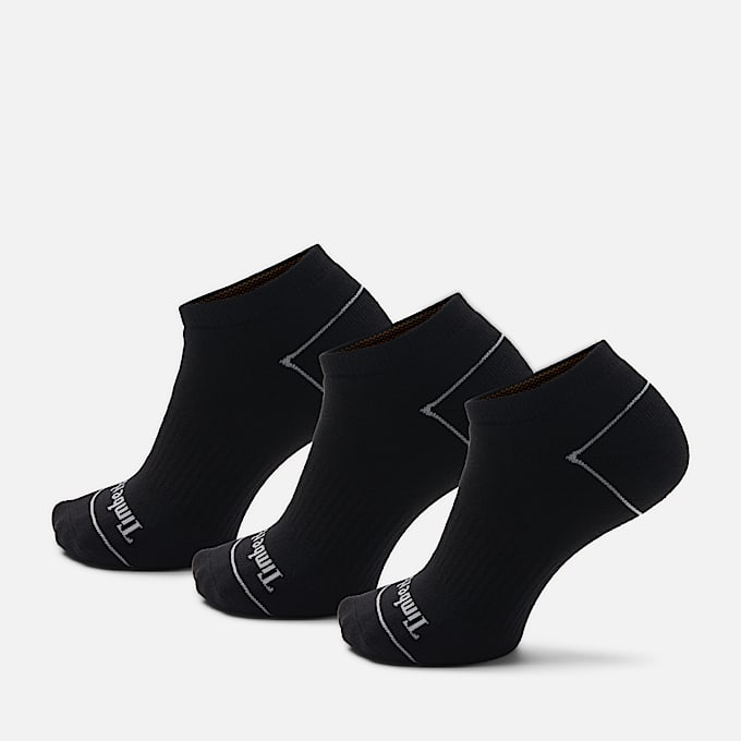 3er-Pack gepolsterte, unsichtbare Bowden Socken in Schwarz - 1