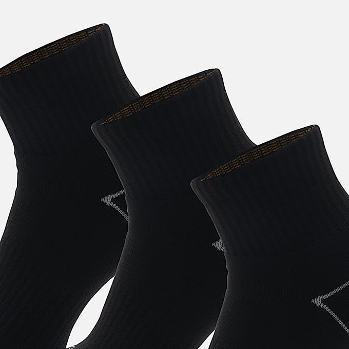 Lot de 3 paires de chaussettes basses Bowden entièrement rembourrées en noir