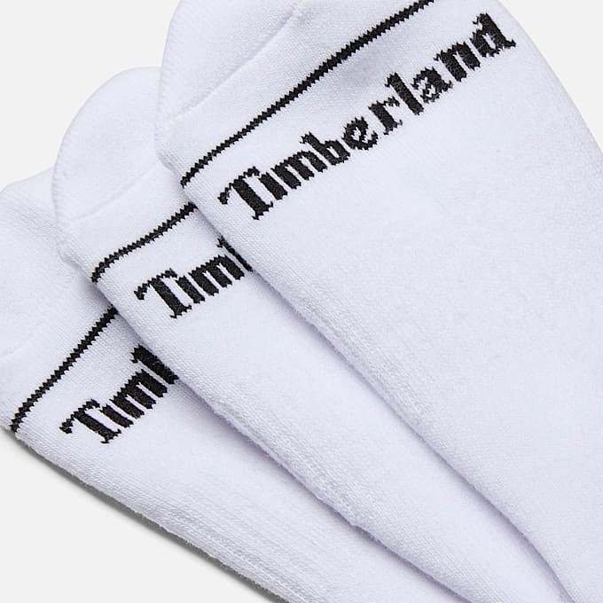 Lot de 3 paires de chaussettes basses Bowden entièrement rembourrées en blanc