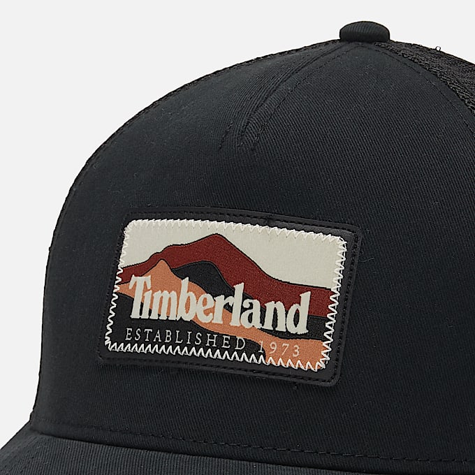 Mountain Patch Trucker-Cap in Schwarz