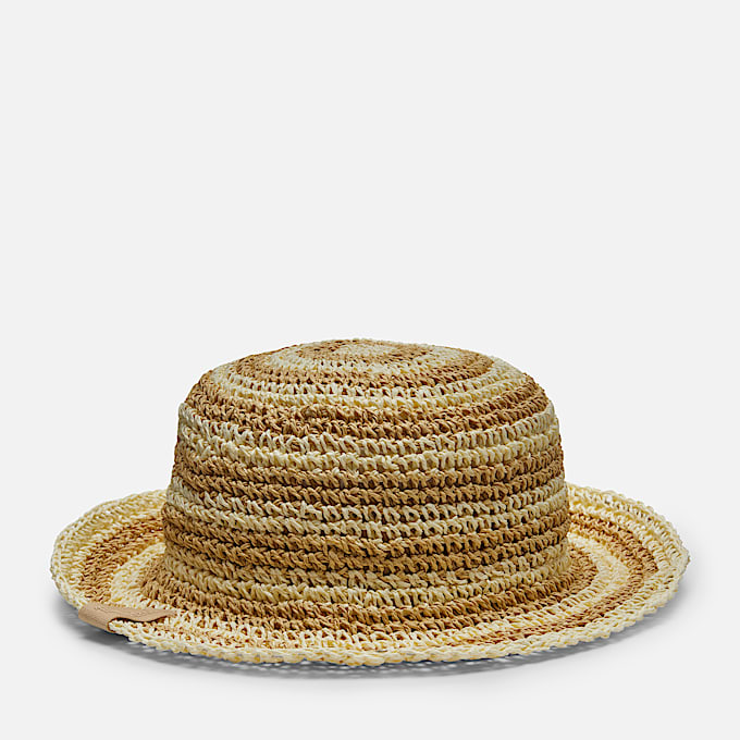 Verstaubarer Stroh-Glockenhut für Damen in Beige - 1