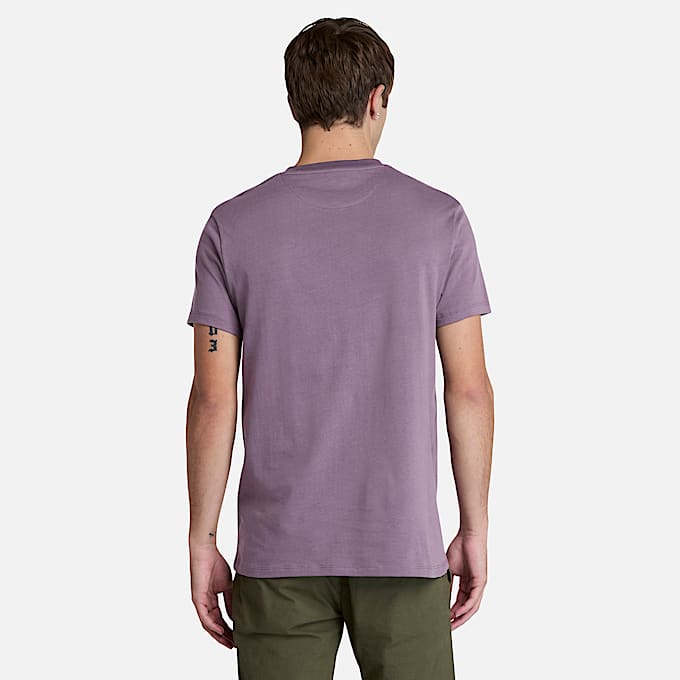 T-shirt Dunstan River da Uomo in viola