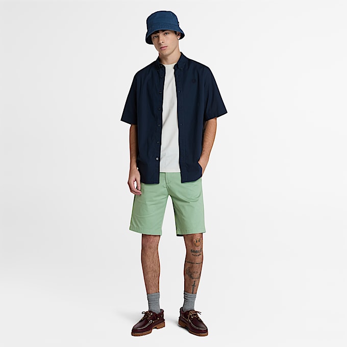 Claremont Twill Chino Short for Men in Light Green
