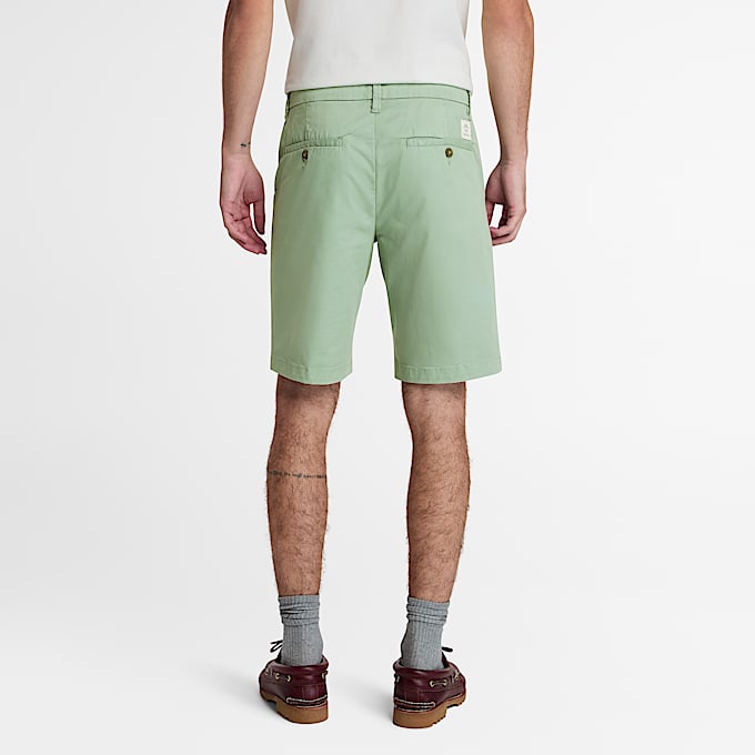 Claremont Twill Chino Short for Men in Light Green