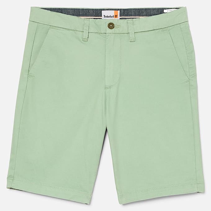 Claremont Twill Chino Short for Men in Light Green