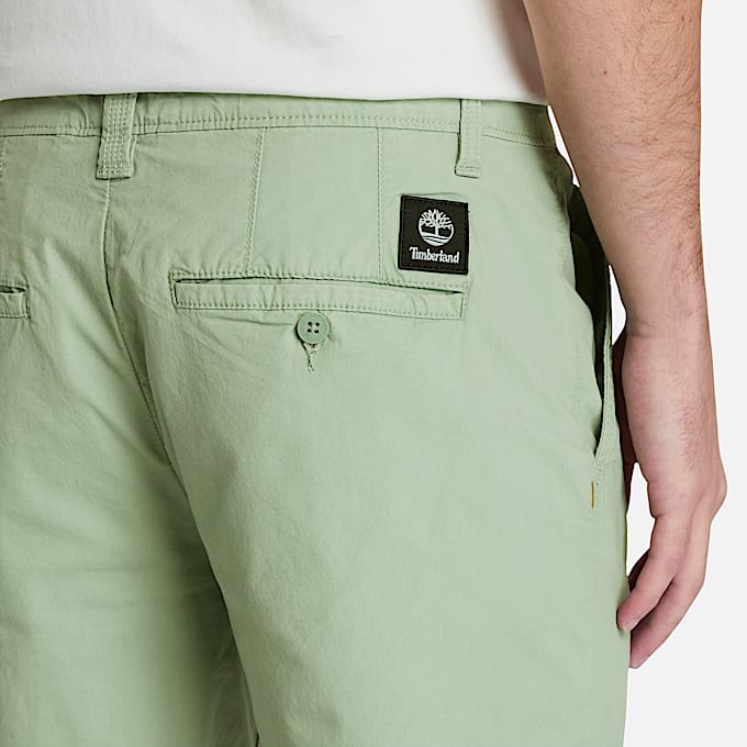 Claremont Chinoshorts aus Popeline für Herren in Grün