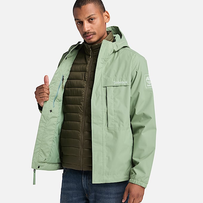 Benton Waterproof Shell Jacket for Men in Green