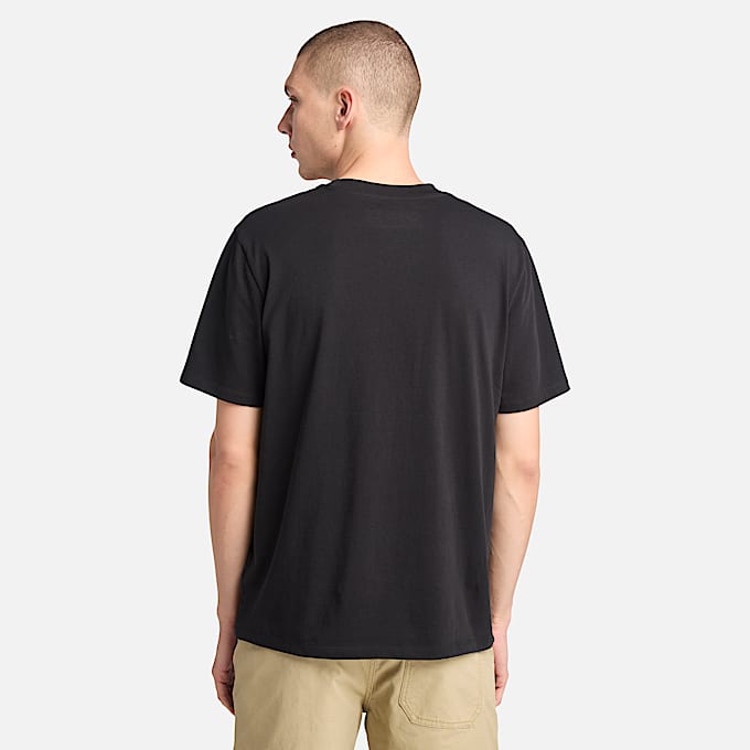 T-shirt à motif Seasonal Stack pour homme en noir