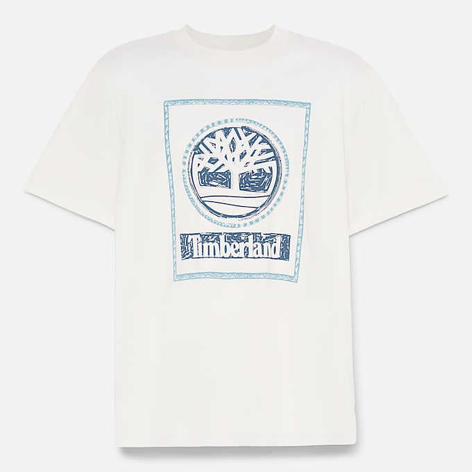 T-shirt Gráfica Seasonal Stack para Homem em branco