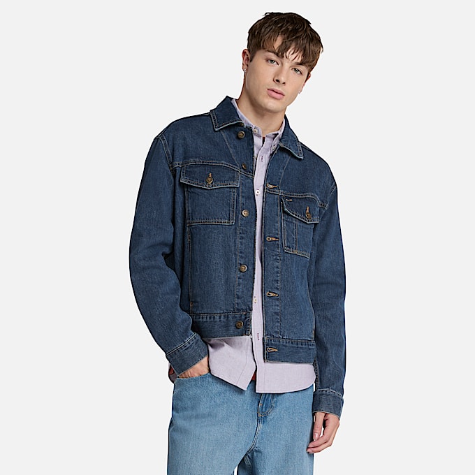 Jeansjacke für Herren in Blau