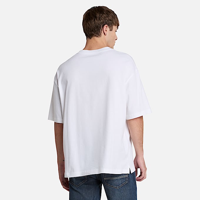 Dunstan River Kurzarm-T-Shirt für Herren in Weiß