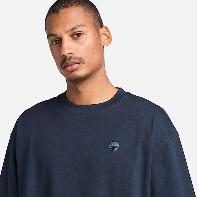 Dunstan River T-shirt met korte mouwen voor heren in donkerblauw