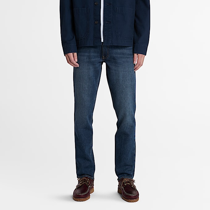 Schmal geschnittene Sandown Jeans für Herren in Blau