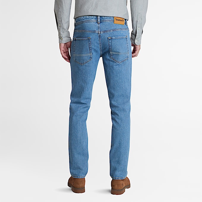 Schmal geschnittene Sandown Jeans für Herren in Hellblau