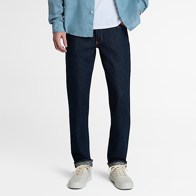 Schmal geschnittene Sandown Jeans für Herren in Indigo