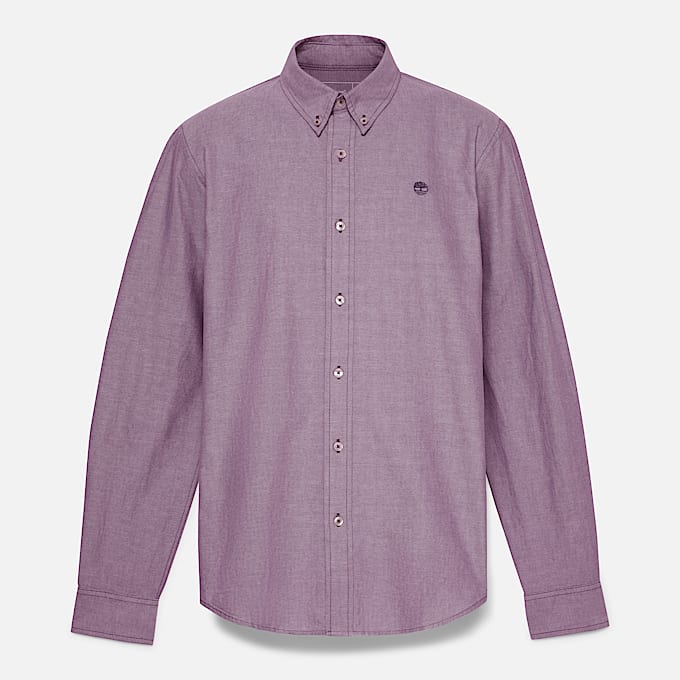 Camisa Oxford para hombre en morado