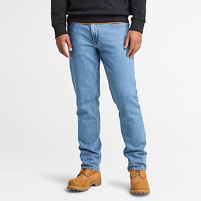 Camisola com Gola Redonda com Gráfico TIMBS para Homem em preto