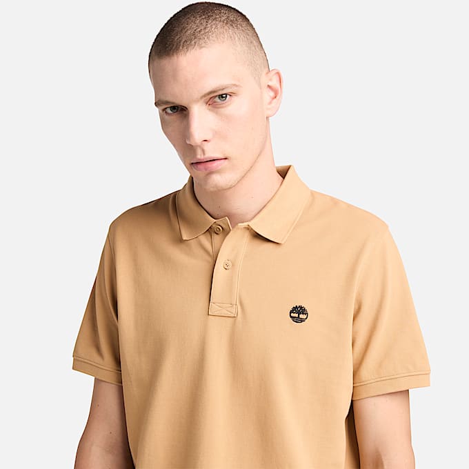 Polo en piqué Millers River pour homme en jaune