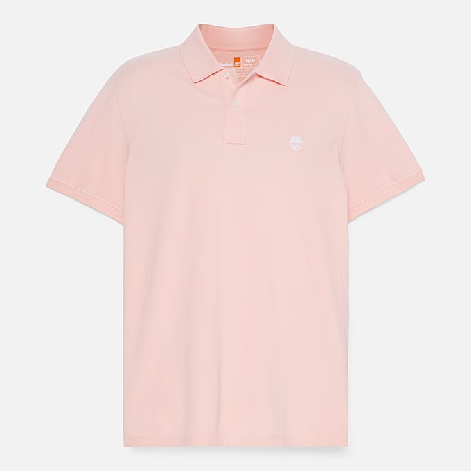 Polo in Piqué Millers River da Uomo in rosa chiaro