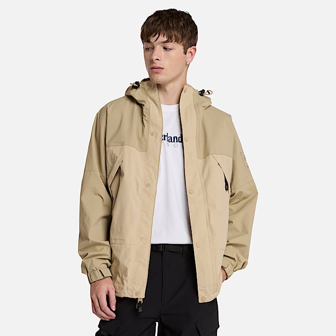 Winnick Waterproof Shell Jacket for Men in Beige - 1