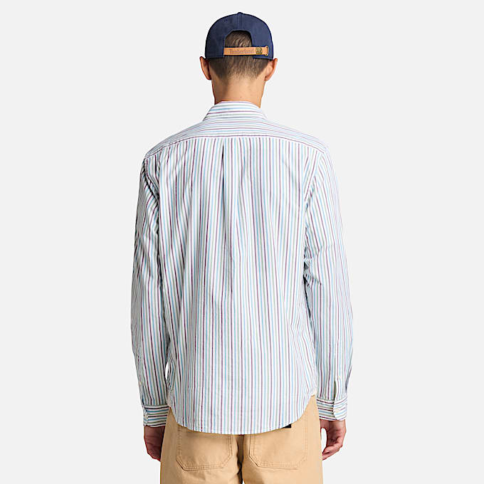 Striped Shirt for Men in White
