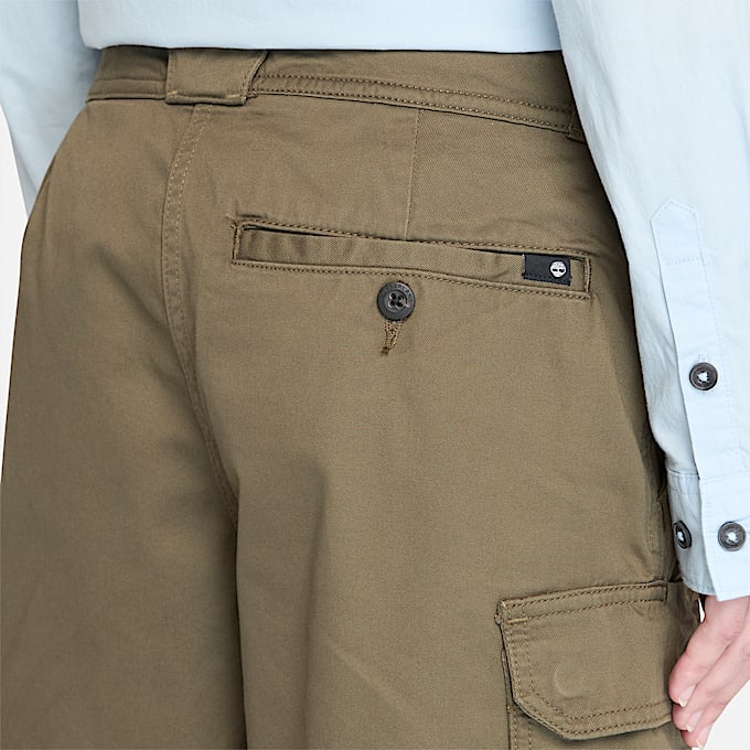 Calções Cargo Brookline Utility para Mulher em verde