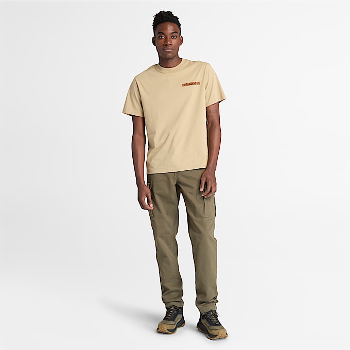Pantalon cargo en sergé Brookline pour homme en vert