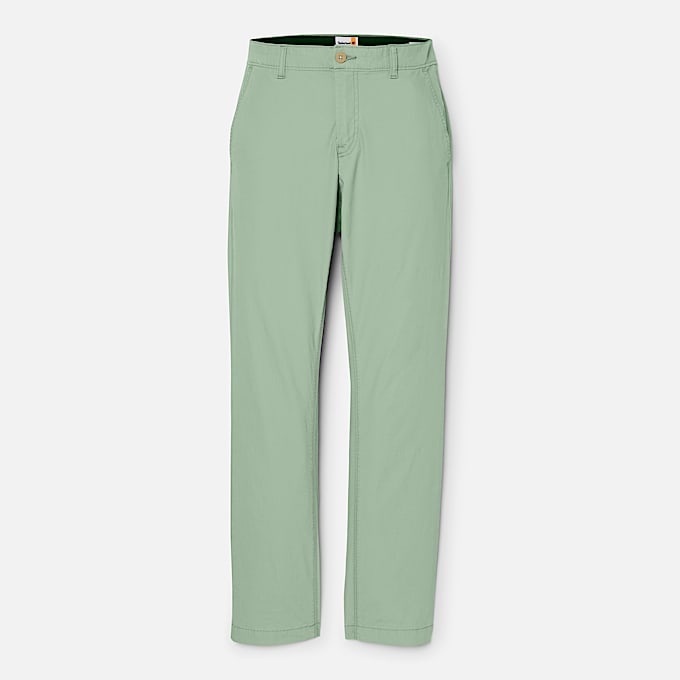 Claremont Poplin Chino Trouser for Men in Green