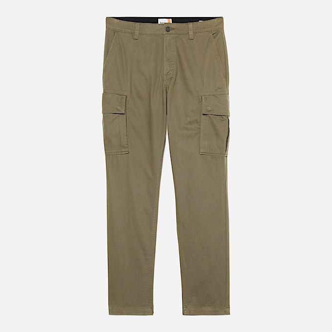 Pantalon cargo en sergé Brookline pour homme en vert